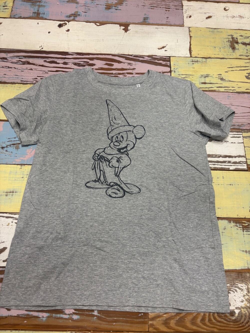 Disney Uniqlos Shirt small GreySorcerer Mickey Mouse Grey